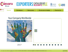 Tablet Screenshot of catalogoexportadores.com
